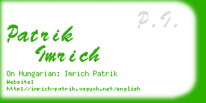 patrik imrich business card